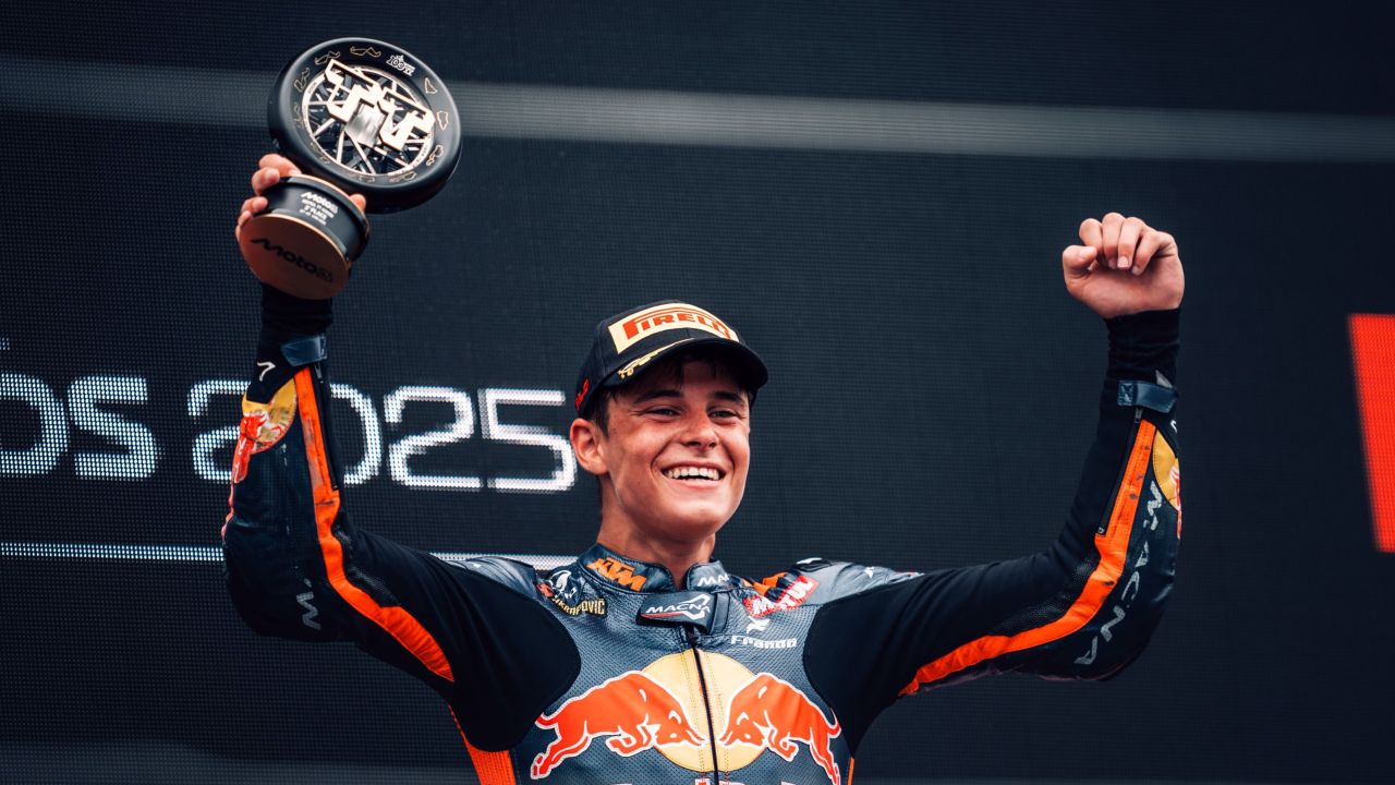 VALENTIN PERRONE FLIES ARGENTINIAN FLAG HIGH WITH MAIDEN MOTO3™ PODIUM AT THE DUTCH GRAND PRIX